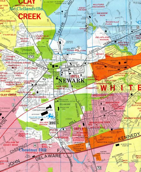 Newark, DE - 1976 Map