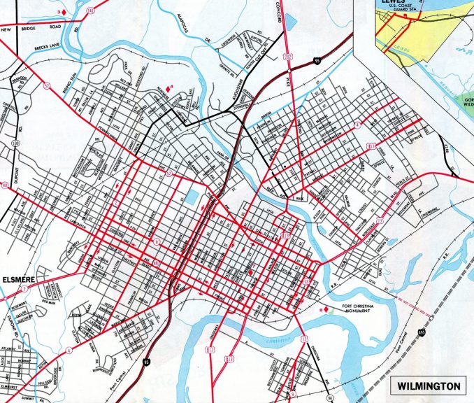 Wilmington, DE - 1971 Map