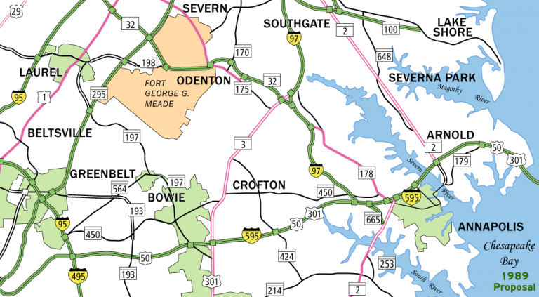 I-97/595 - 1989 Proposed Numbering