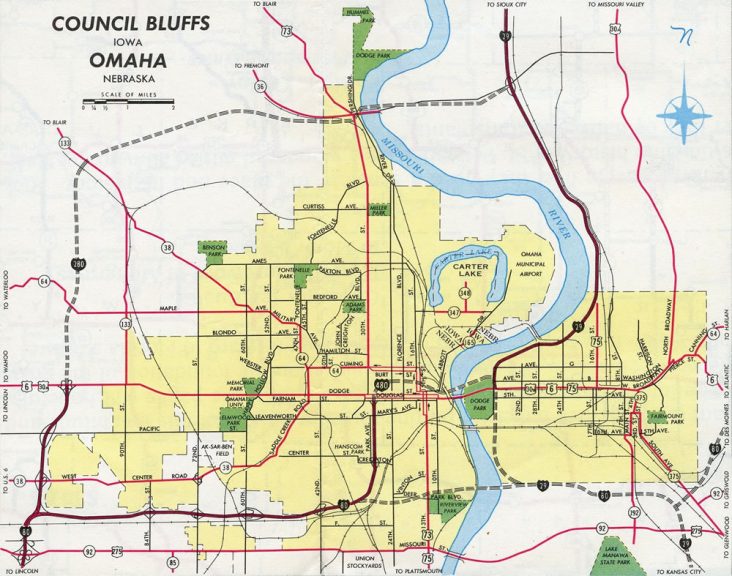 Omaha, NE - 1964 Map