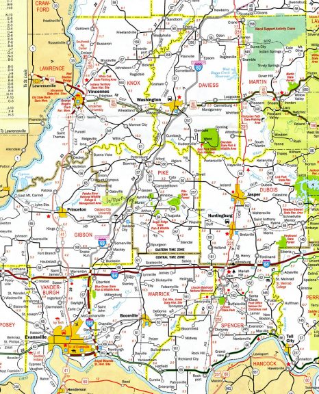 Southwestern Indiana - 2011 map