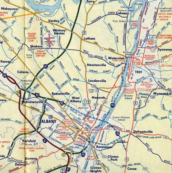 Albany / Troy, NY - 1970 map