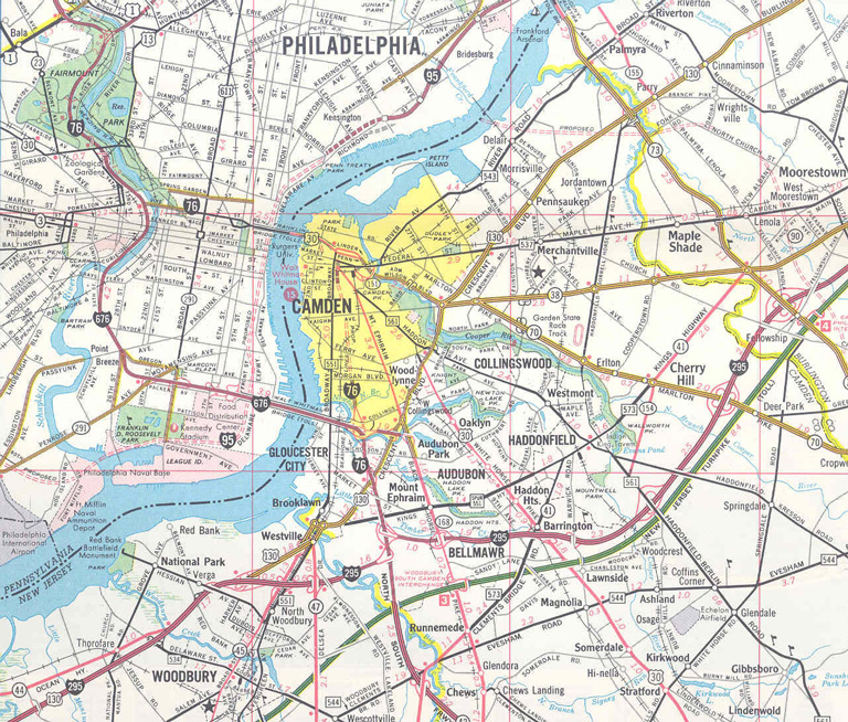 Camden, NJ 1969 Map