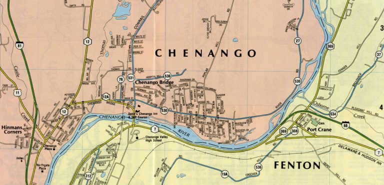 I-88 west end - Fenton, NY - 1984 map