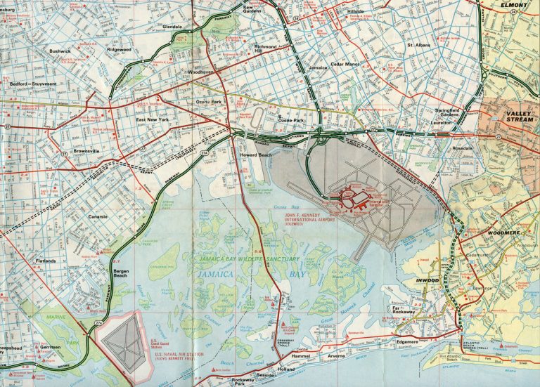 Nassau Expwy - Queens, NY - 1968 map
