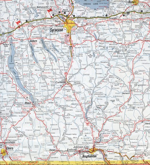 South Central New York - 1964 map