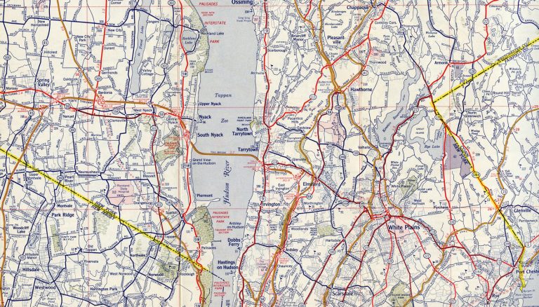 Westchester County, NY - 1958 map