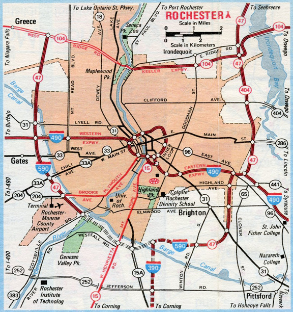 Rochester, NY - 1980 map