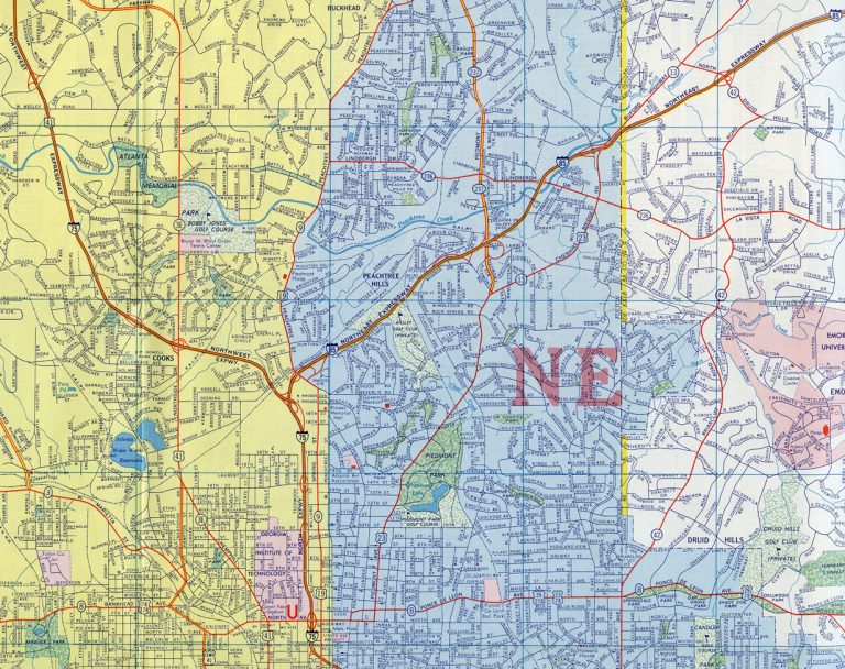 North Atlanta, GA - 1965 Map