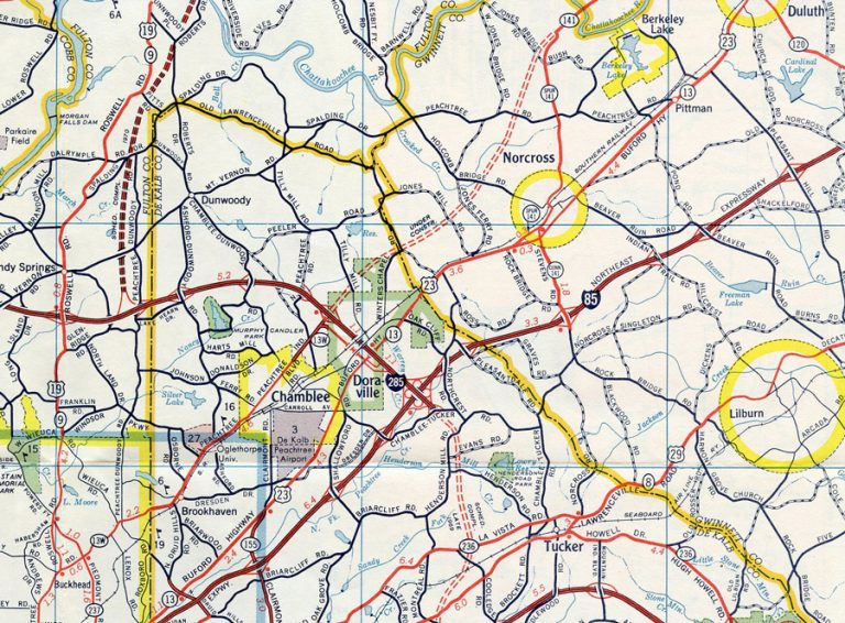 Northeast Atlanta, GA - 1969 map