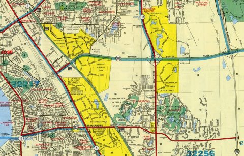 1988 map of Florida State Road 202