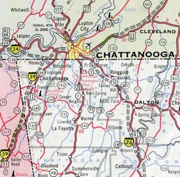 I-59 proposed in northwestern Georgia in 1960