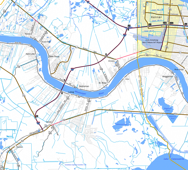 St. Charles, LA Map