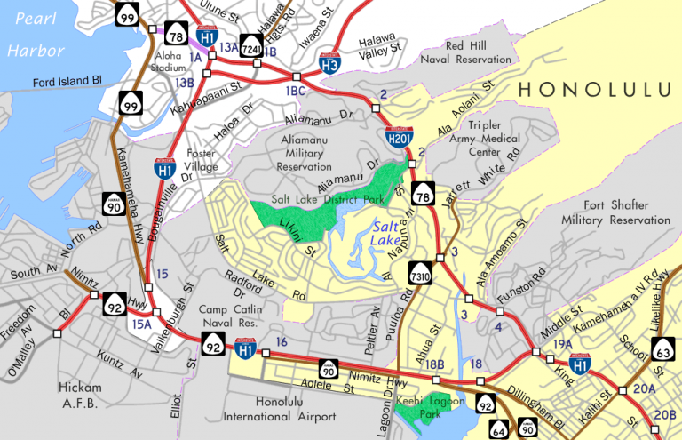 Map of Interstate H201