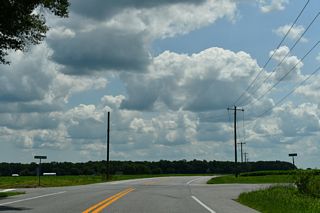 Carter Road north and Big Woods Road south come together at MD 19 midway between Roberts and Ingleside.
