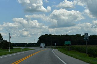 Turning east at Ingleside, MD 19 (Roberts Station Road) advances to MD 313 (Goldsboro Road) across from Ingleside Road.