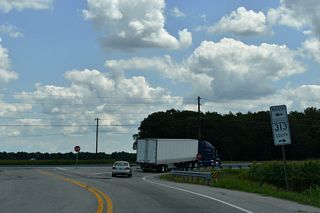 South from MD 19 (Roberts Station Road), MD 313 (Goldsboro Road) leads to MD 312 at Baltimore Corner and the town of Goldsboro.