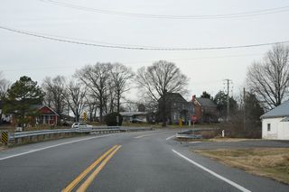 MD 19 (Roberts Station Road) crosses Beaverdam Ditch ahead of Roe Ingleside Road south at Ingleside.