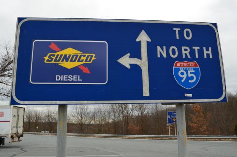 I-95 north at the Chesapeake House Service Area