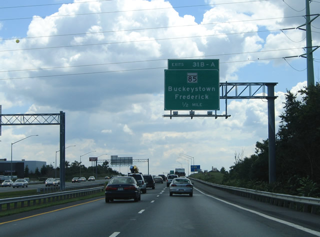 Interstate 270 South Aaroads Maryland