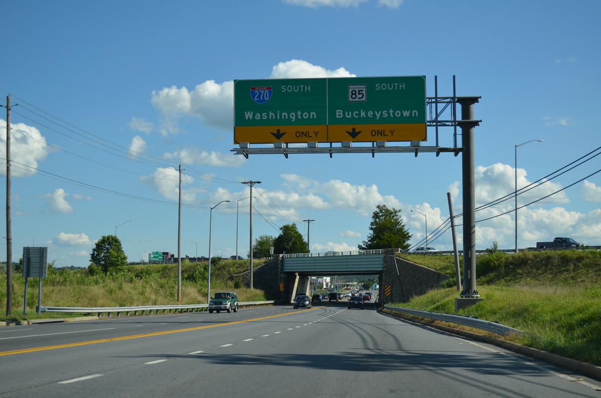 Interstate 270 roads Maryland