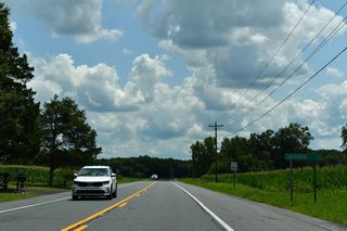 MD 313 turns easterly from Baltimore Corner three miles to Goldsboro.