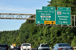 West from I-495, MD 190 continues to Campbell Corner and Potomac. The state route travels 15.88 miles overall from Washington, DC to MD 112 (Seneca Road) at Seneca.