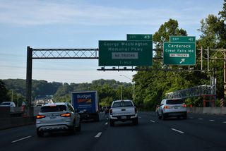 MacArthur Boulevard overtakes Clara Barton Parkway west of the Naval Surface Warefare Center Carderock Division. Following C & O Canal National Historic Park, MacArthur Boulevard continues 3.4 miles west from there to Cropley, Truxton and Great Falls.