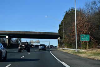 Interstate 495 west enters Montgomery County just beyond the Exit 28 A gore point. The beltway remains in the county for the remainder of its course in Maryland.