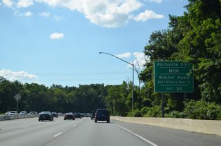 Rockville Pike takes MD 355 south from the Capital Beltway to the National Institutes of Health (NIH) and Walter Reed National Military Medical Center in Bethesda.