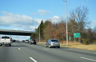 Interstate 495 west formally enters Montgomery County just beyond the Exit 28A gore point. The beltway remains in the county for the remainder of its course in Maryland.