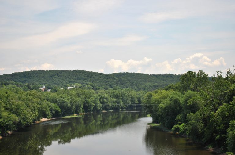 The Potomac River west of U.S. 522 near Hancock, Maryland