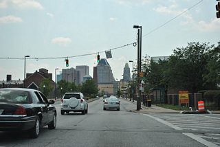 Fayette Street westbound at Central Avenue.