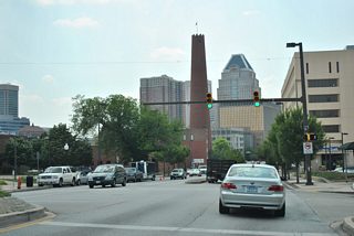 Colvin Street angles northwest from Fayette Street to Low Street and Lafayette Courts.