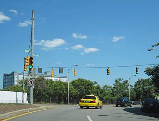 Mount Royal Avenue constitutes a multi-lane boulevard east from U.S. 1 (North Avenue) and Bolton Hill to Guilford Avenue north and the Fallsway south above the Jones Falls Expressway.