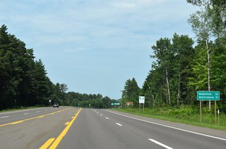 U.S. 2 east meets U.S. 45 at Watersmeet 51 miles ahead in eastern Gogebic County.