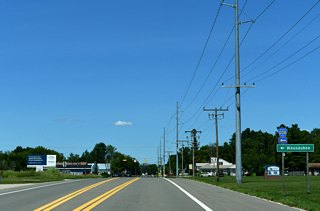 CR G08 travels west from U.S. 41 at Wallace into Wisconsin, joining with Marinette County JJ and WIS 180 to Wausaukee.