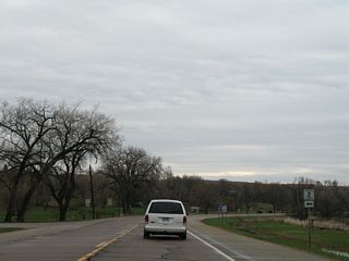 CR 2 travels through agricultural areas east of Browns Valley.