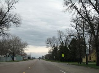 CR 13 lines Main Street north from MN 28 (5th Avenue S) in Chokio.