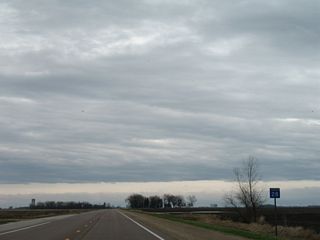 MN 28 leaves the intersection with CR 21 north and the city of Johnson.