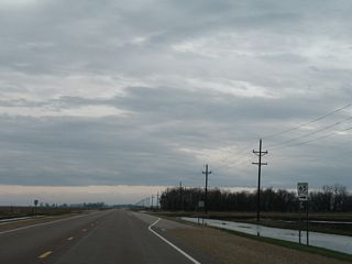 Big Stone County Highway 65 south parallels U.S. 75 to Thielke Lake.