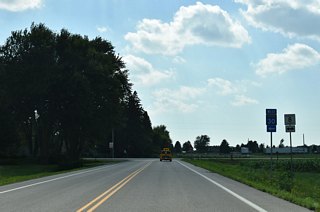 Highway 30 overlays CR 8 (44th Avenue SW) for two miles before resuming a course west to Hayfield.