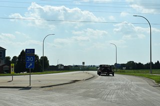Highway 30 leads west from U.S. 63 along the northern limits of Rochester International Airport (RST) to CR 8 (44th Avenue SW).