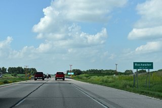 U.S. 63 enters the limits of Rochester 8.8 miles south of Center Street in Downtown.