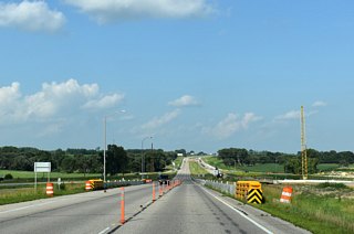 Improvements at Exit 218 include modifications to the loop ramps and the addition of a flyover ramp from U.S. 52 south to I-90 east. Construction is anticipated to be finished by 2027. 