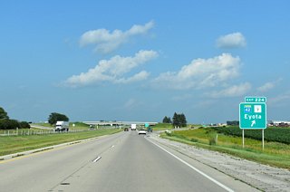 Eyota is located two miles north of the diamond interchange (Exit 224) along I-90 east.