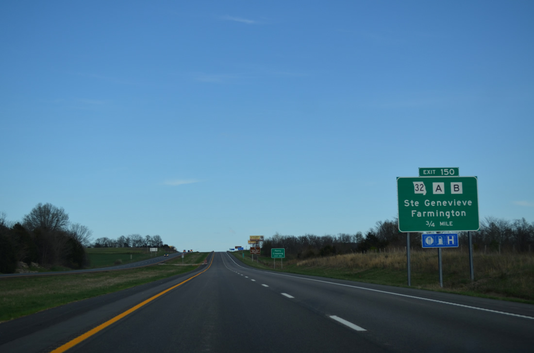 Interstate 55 South - Ste. Genevieve & Perry Counties - AARoads - Missouri