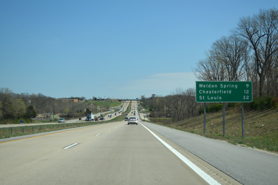 Interstate 64-U.S. 40 East & 61 South - Wentzville to I-270 - AARoads - Missouri