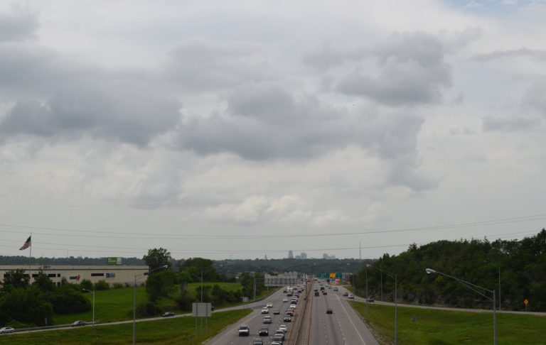 Interstate 70 west of I-435 in Kansas City, Missouri