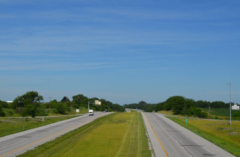 Interstate 435 at Woodland Avenue in north Kansas City, MO
